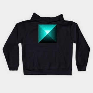 Sacred Geometry 3D Titanium Pyramid Architecture Kids Hoodie